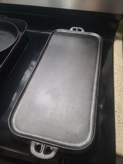 Antique Lodge #9 Cast Iron Griddle .