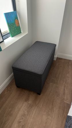 Grey ottoman