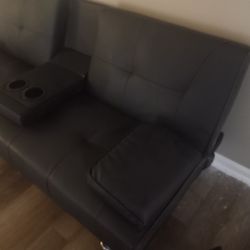 Like New Black Sofa Bed 