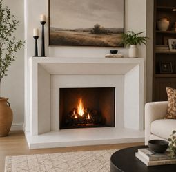 Modern Precast Concrete Fireplace Mantel