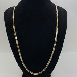 CUBAN CHAIN 10KT YG, 26”LENGHT, 30.6 GRAMS, 3.7mm 