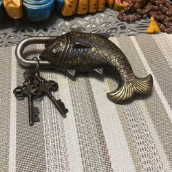 Brass Padlock With 2 Keys