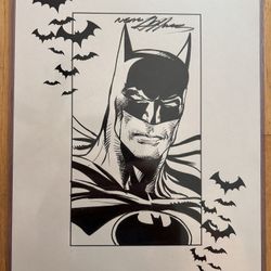 Neal Adams Signed Batman Original Art DC Comics 