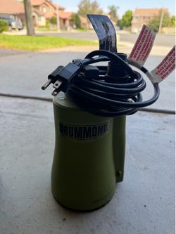 DRUMMOND 1/6 HP Submersible Utility Pump, 1600 GPH