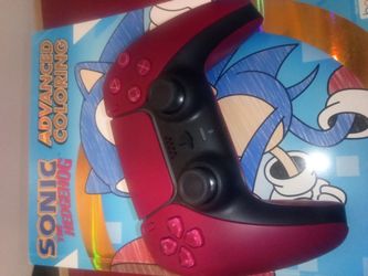 Red PlayStation 5 controller