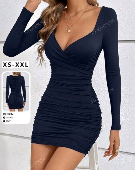 Brand New Little Navy Blue Dress Available In All Sizes!!
