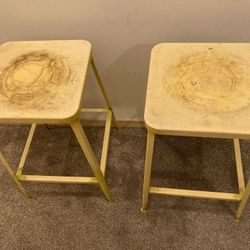 Free Metal Bar Stools Or Plant Stands 