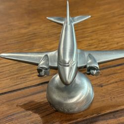 Collectible FOSSIL Aluminum DC-3 Airplane 