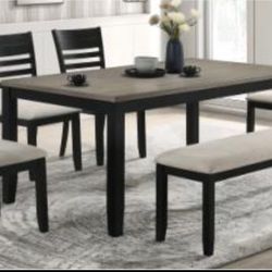 Table and 4 Chairs And Bench On Sale Only $499