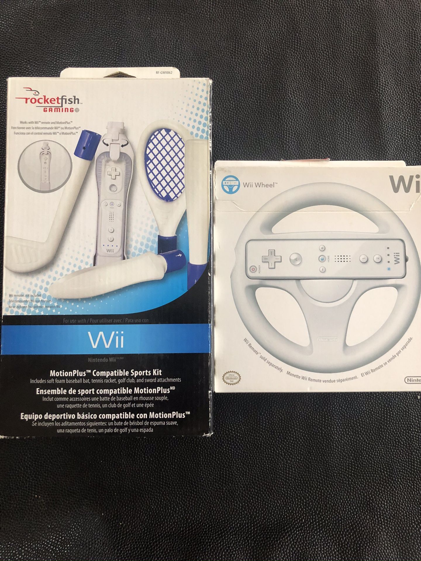 Wii Sports Kit and Driving Wheel Excellent Condition
