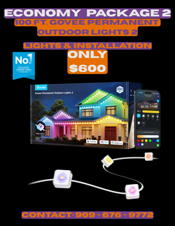 100 ft Govee Permanent Outdoor Lights 2 (With Installation)
