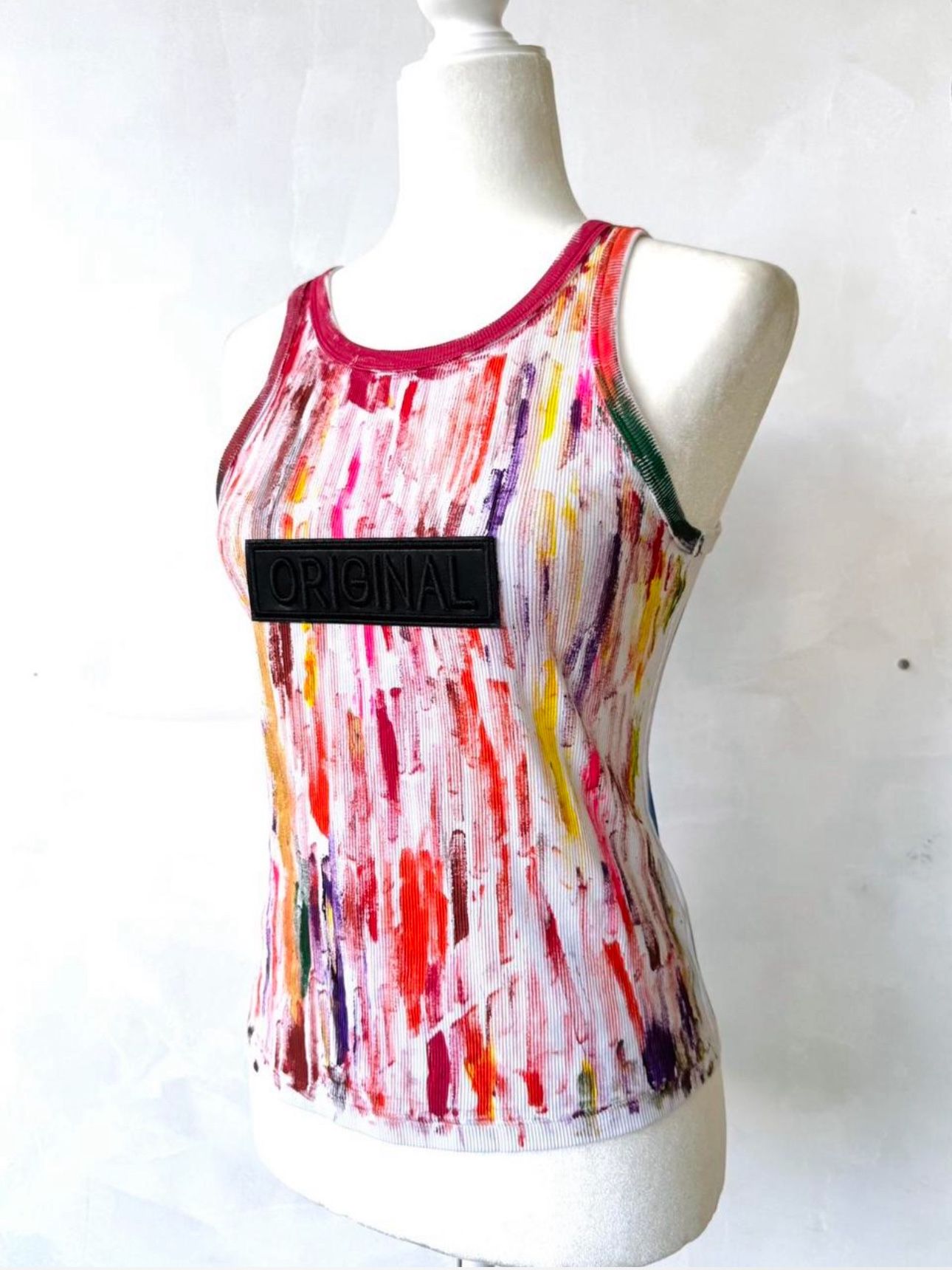 Multicoloured Paint Splatter Reworked Tank Top from my brand Tropicália