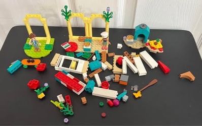 Lego with Two Figures Pizza Skateboard etc $5 for All