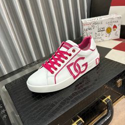 Dolce Gabbana White/Red Shoes New 