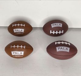 4 Pala Casino Spa Resort Mini Foam Footballs Stress Toy Promo Set Brown