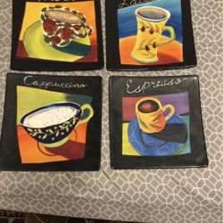 4 Beautiful Mary Naylor Wall Hanging Decorative Plates