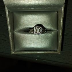 Princess Cut Diamond Ring With Band Was Purchased At Lee Michaels
