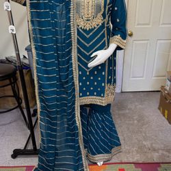Chiffon Party Wear Garara Dress