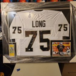 Howie Long Signed Framed Jersey Beckett Certified Oakland Raiders