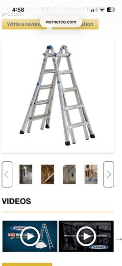 Werner 22’ multi ladder