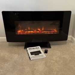 Electric Fireplace With Remote