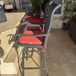 Patio outdoor bar chairs set of 2 for 110.00
