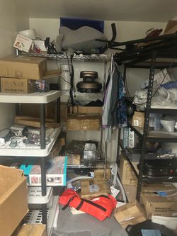 Storage shelves