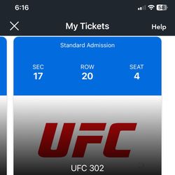 UFC 302 Tickets!