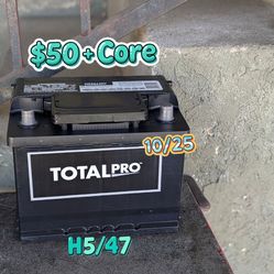 Car Battery Group Size 47/H5