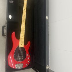 Music Man Ernie Ball Sterling Bass Guitar Red (4 String)