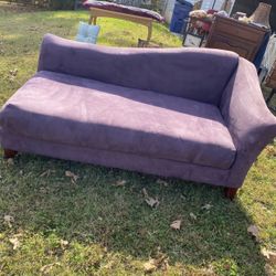 Klaussner Purple Suede Chase Lounge