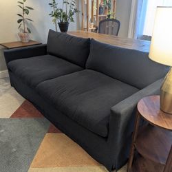Navy Blue Down Sofa (Pickup Only)