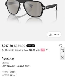 Versace VE2199 Aviator Sunglasses