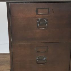 Pottery Barn Module Desk  Deep Brown. 