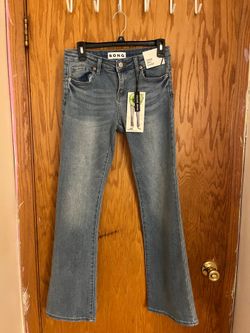 S.O.N.G low rise curvy slim boot jeans juniors size 7