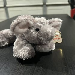 Aurora Mini Elephant, Plush New With Tags 8 Inches Long