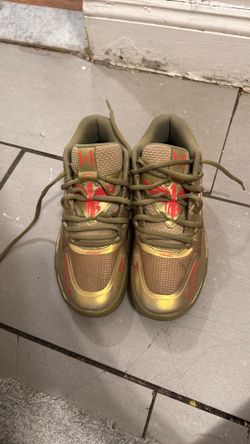 Melo’s golden child rare 1 of 1 shoes