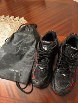 Balenciaga Runner Sneakers Black Red