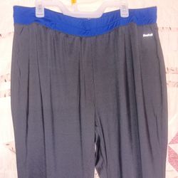 Women's Reebok charcial gray & royal blue atgletic pants 22/24 38-44" waist