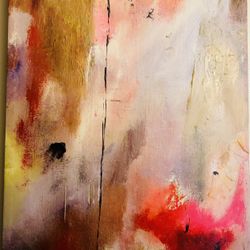 Original Signed Artwork by R Palmer 36 x 24 Inches Abstract Painting Canvas