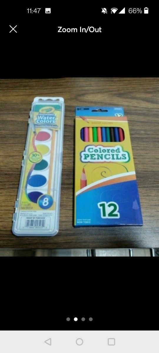 NEW Colored Pencils & Crayola Watercolor Paint Set
