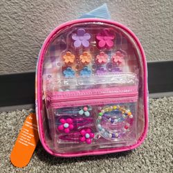 New 100+ Piece Hair Accessories Set Backpack 