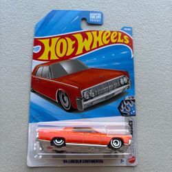Hotwheels 64 Lincoln continental orange