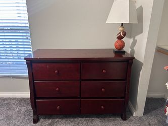 Dresser and lamp