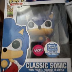 Funko Pop Exclusive Classic Sonic Flocked Sold Out 