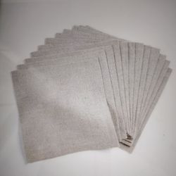 Solino Home Linen Cocktail Napkins 6 x 6 Inch – 100% Pure Linen Fabric Natural Cloth Napkins Set of 12 – Machine Washable Beverage Cocktail Napkins –