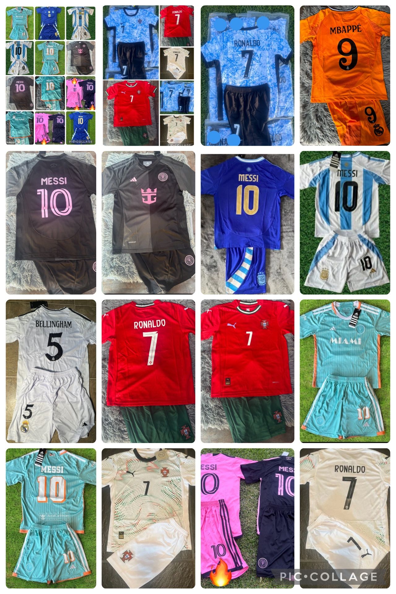 Ronaldo Messi kids and adults Christmas gifts gift 🎁 🎅 regalos Navidad 🪅 Soccer Jerseys jersey Ronaldo futbol Messi Futbol kids sets conjuntos niñ