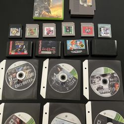Video Game Lot For Xbox 360, NES, Gameboy, Sega Genesis, Tested Works Great