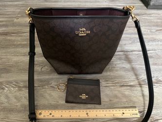 Coach Signature Bucket Bag + Matching Card Holder