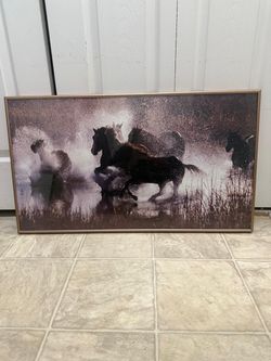 Beautiful 31 by 18 inch wall art. (MUST SELL TODAY)